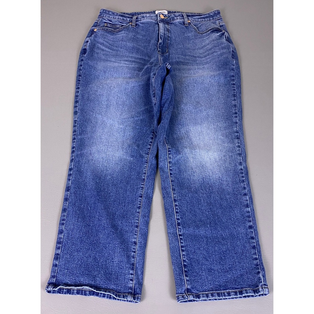 Sonoma Goods For Life Jeans Womens 16W Blue Medium Wash High Rise Curvy Straight